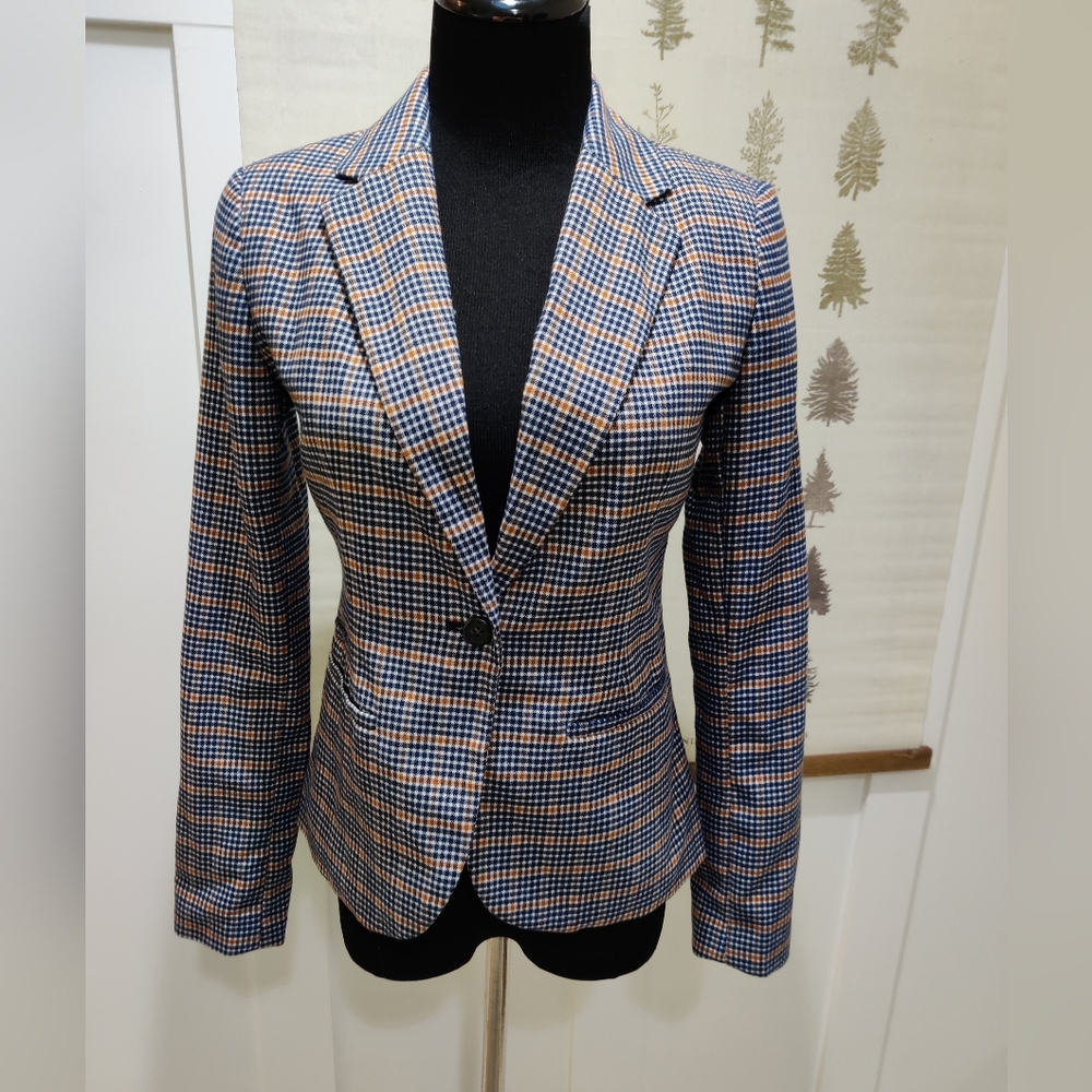 Merona Plaid Blazer 2